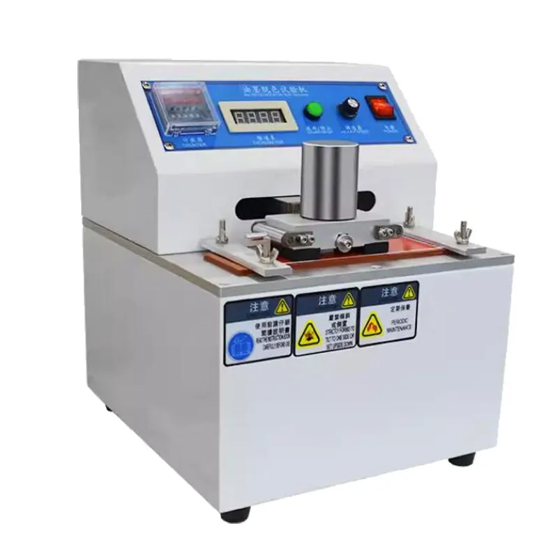 

Rub-off Testing Device printed paper cardboard plastic foils Ink Varnish rub off tester