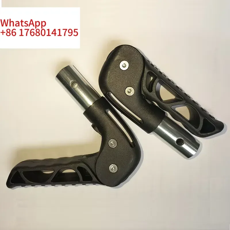 A PairFolding Plastic Handle With Button Structure, Durable Wheelchair Accessories, Chinese Factory Overall Sales Direct Supply