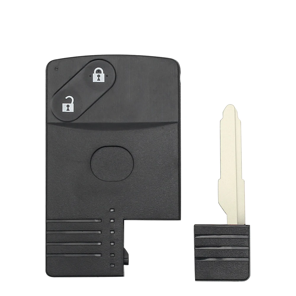 KEYYOU Ersatz Auto Schlüssel Für Mazda 5 6 CX-7 CX-9 RX8 Miata MX5 Fern Smart Key Shell 2/3/4 Tasten Uncut MAZ24 Klinge Fob Fall