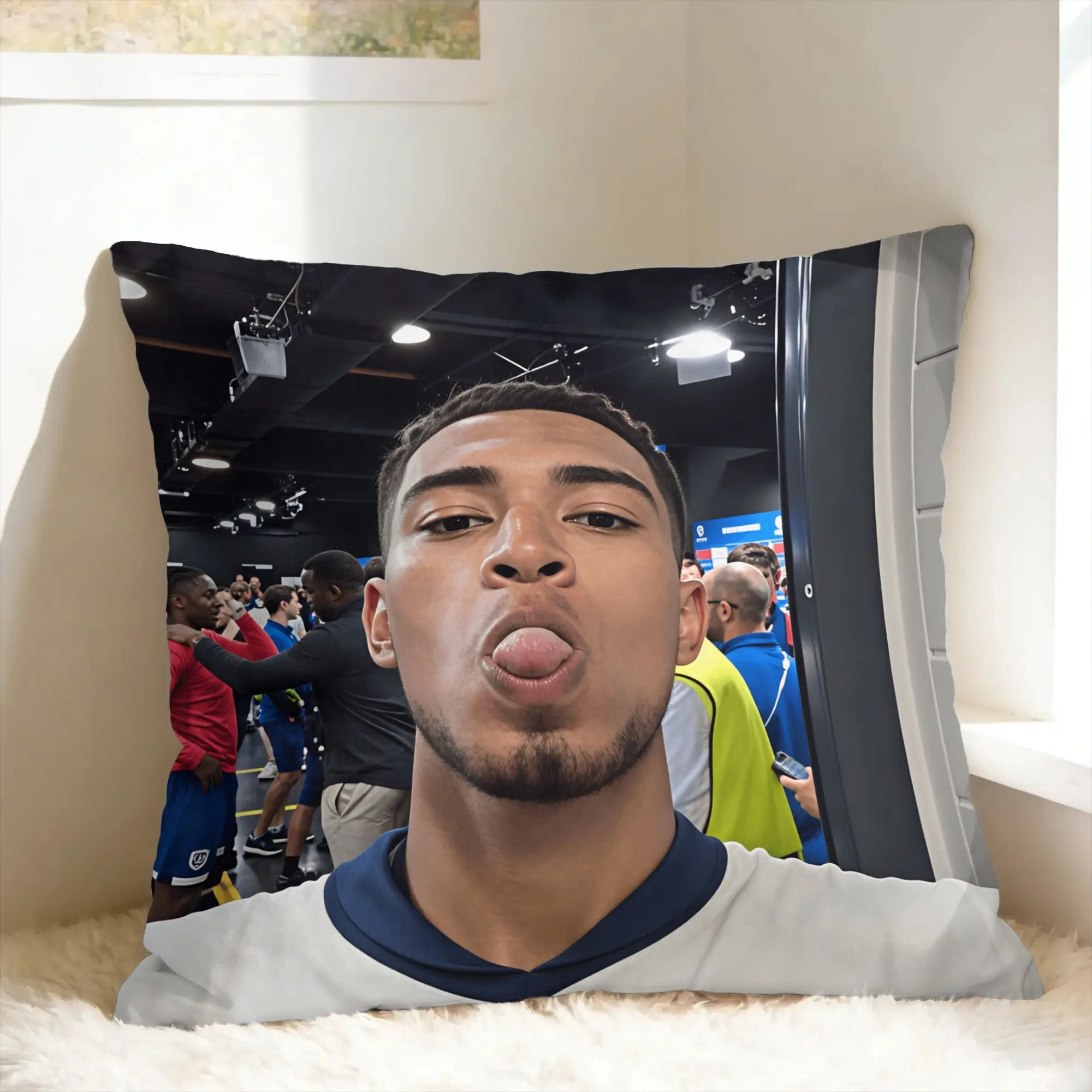 Pillow Cover Football J-Jude B-Bellinghams  Funny Pillow Case For Chair Sofa Home Decor Pillowcases