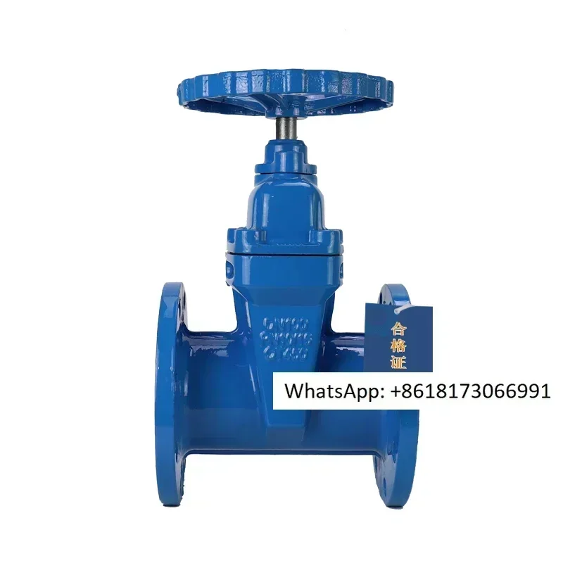 Z45X-16Q soft sealed flange gate valve, fire water valve switch, DN80 100 200 300 concealed rod