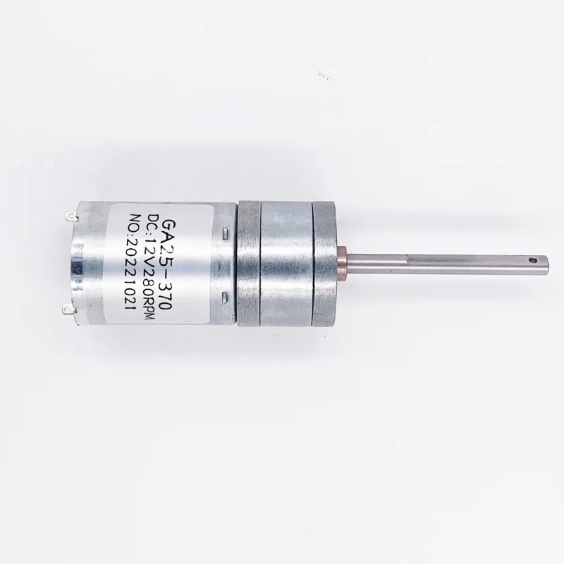 JGA25-370 Miniature DC Geared Motor 6V~12V 12RPM~1360RPM Miniature DC Speed Regulation High Torque Motor Low Speed Small Motor