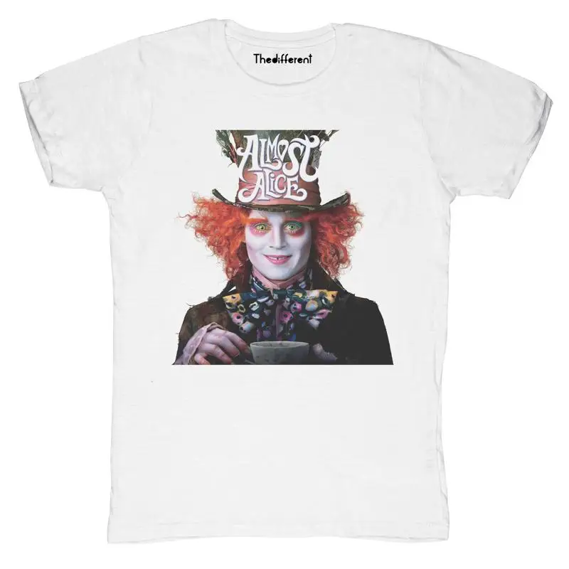 Nuova maglietta Fiammata Uomo Cappellaio Matto Idea regalo