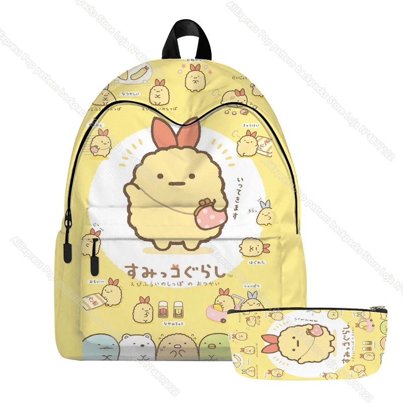 Nuovo 3D Sumikko Gurashi zaini animali bambini ragazza ragazzi zaino Toddler Kids Oxford School Bags 2pc Set Cartoon Bag