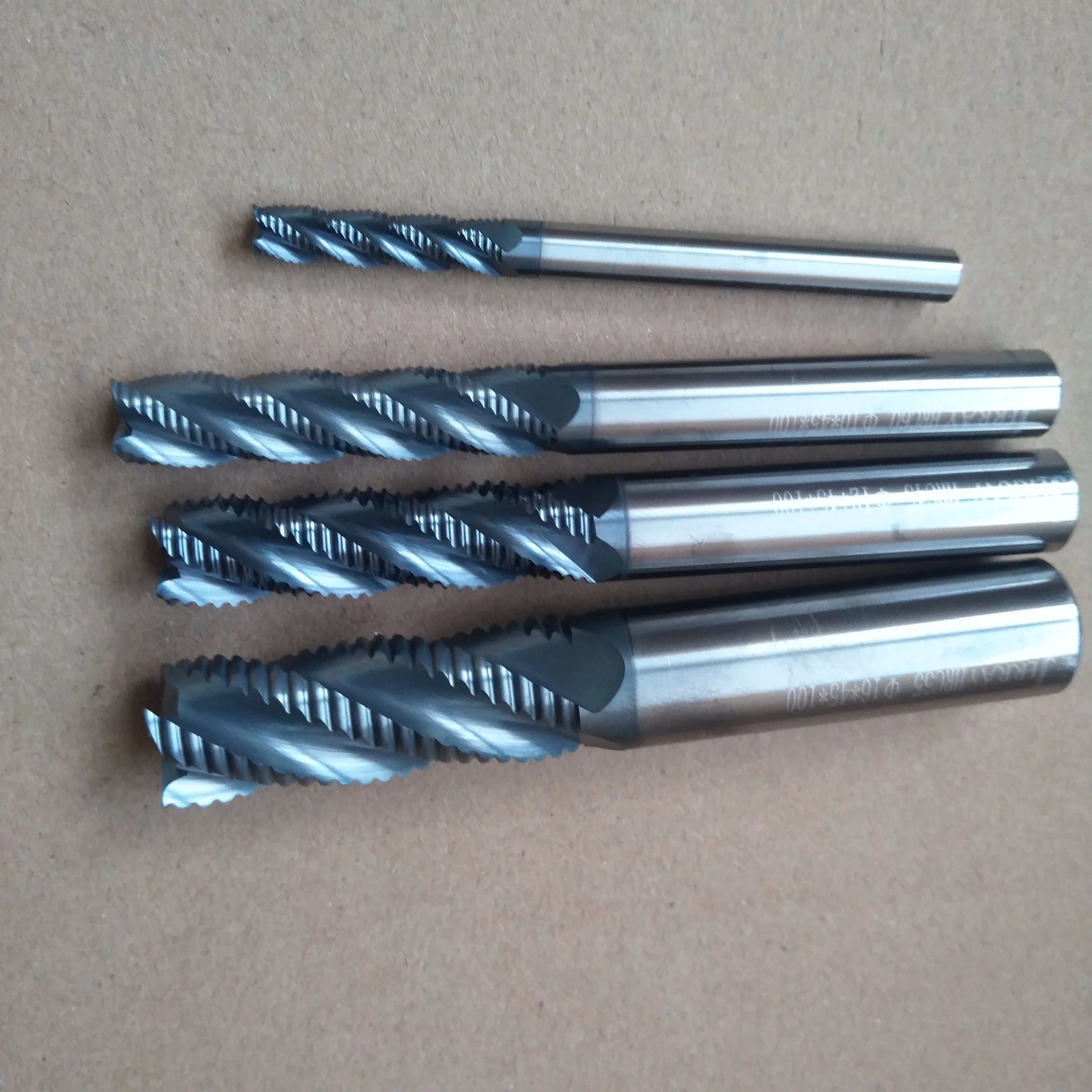 4mm/6mm/8mm/10mm/12mm 3Flute  HRC45/55/60 lengthen Roughing end mill  Spiral Bit Milling Tools CNC Corn Endmills Router bits