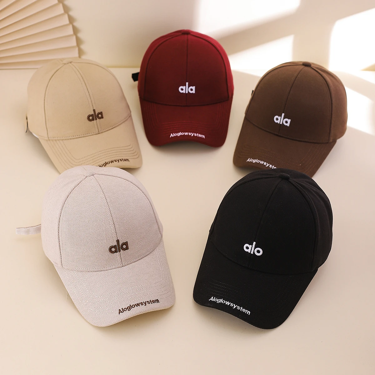 Simple three-dimensional letter Korean-style hard-top baseball cap for outdoor leisure, women's curved brim baseball cap