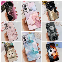 For Infinix Hot 12i X665 Phone Case Soft Liquid Silicone Slim TPU Funda Coques For Infinix Hot 12 Play 12 pro Hot12 Marble Capa