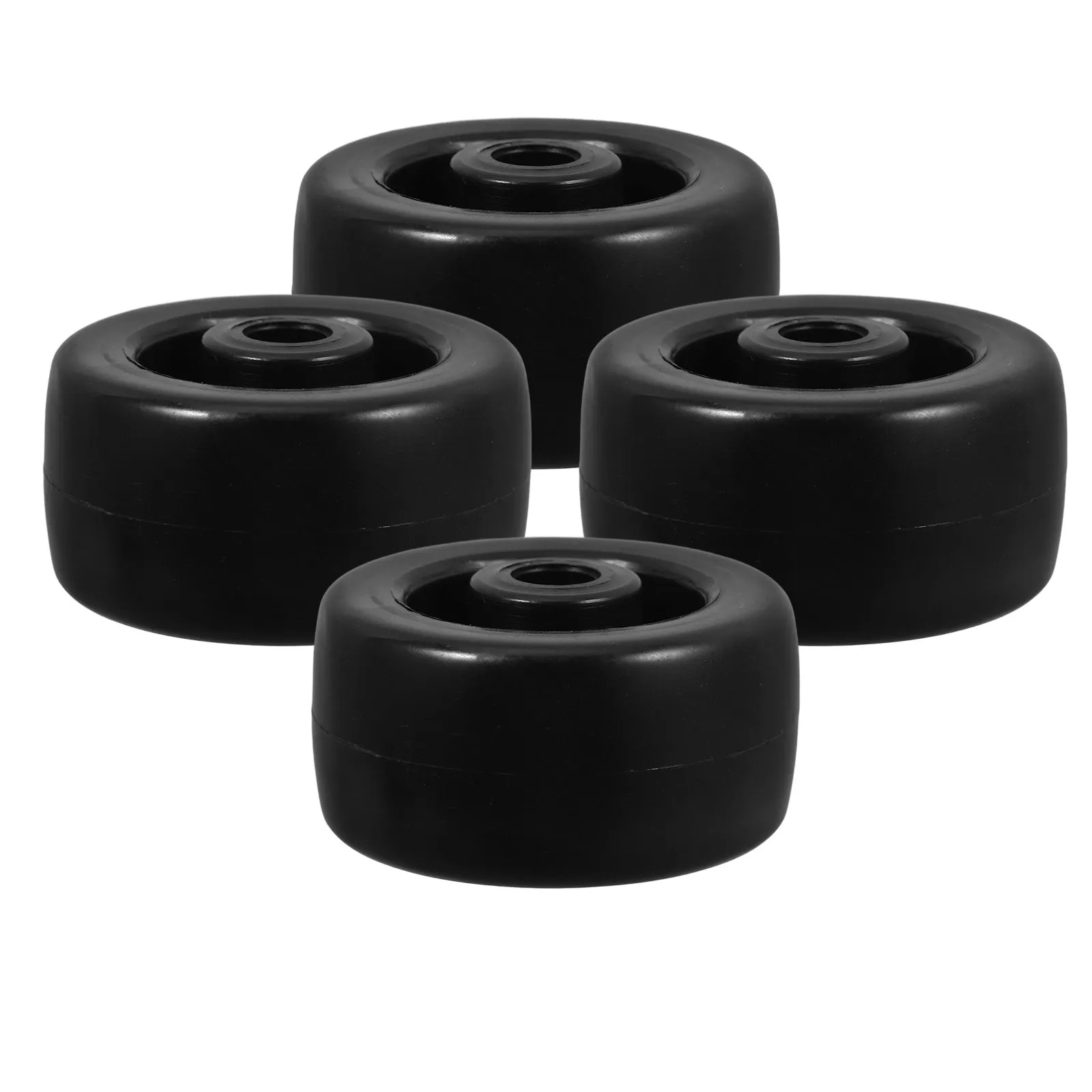 Shopping Cart Replacement Wheels 4 Pack Heavy Duty Smooth Rolling Plastic Casters for Utility Trolley Basket