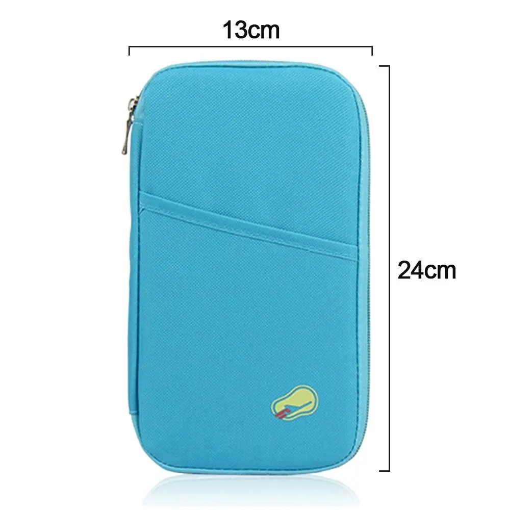 Travel Accessories Zipped Case Purse Wallet Bag Travel Organiser Credit Card Storage Passport Document Tickets Holder