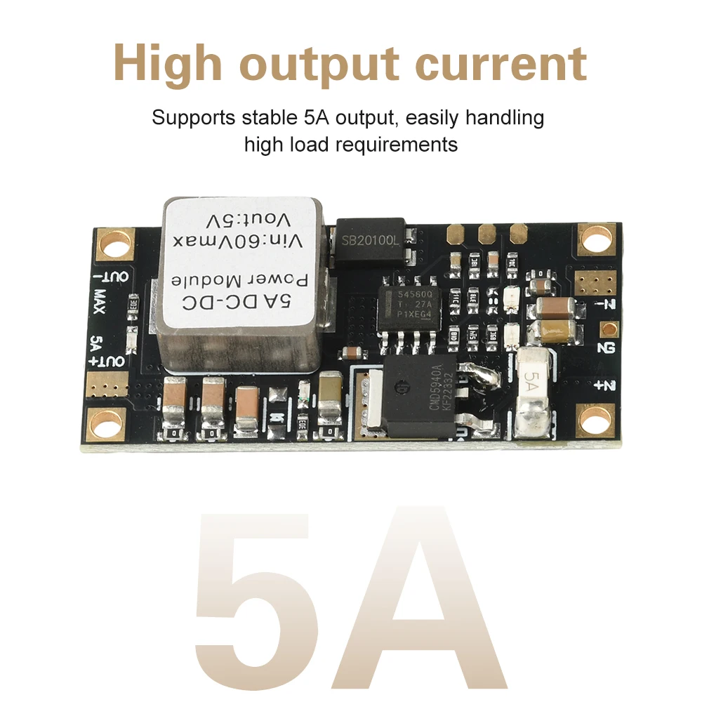 DC-DC 6.5V-60V to 5V 12V Voltage Stabilizing Step-Down Module Mini-Low-Profile Buck Converter Power Supply