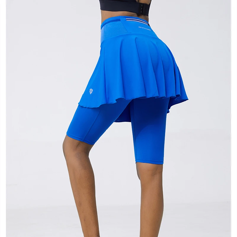 Women Pleated Skirts Sports Golf Tennis Skirt High Quality Gym Fitness Badminton Running Yoga Soft Short Leggings Workout Skort