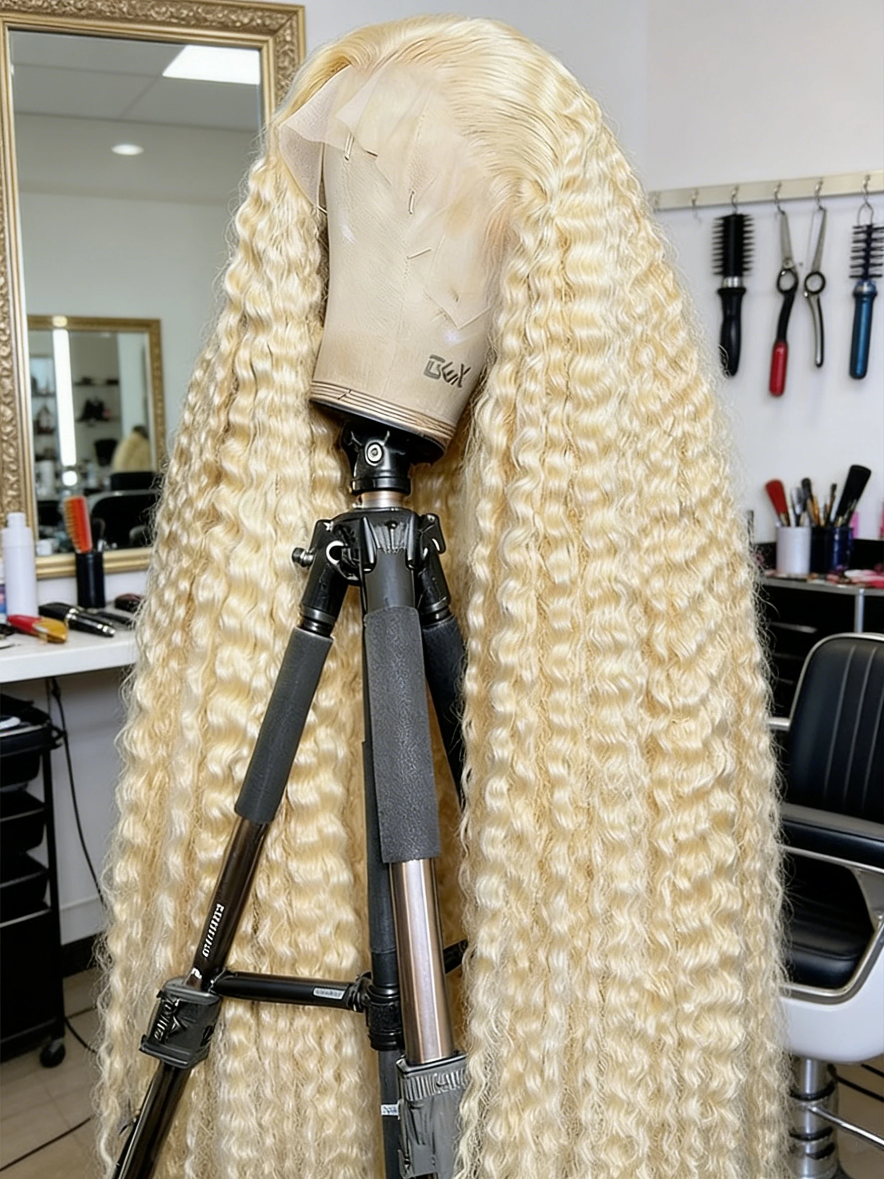 613 Honey Blonde Deep Wave Lace Front Wigs 30 40 Inch 13x4 13x6 Lace Frontal Human Hair Wigs Curly Wave Pre Plucked Wigs