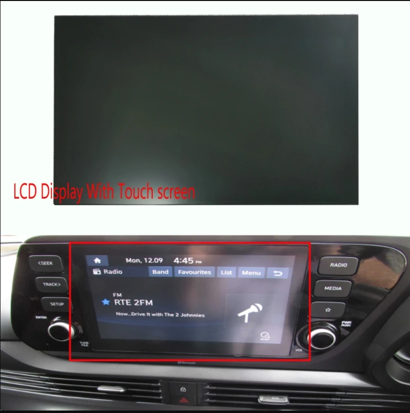 Monitor di navigazione originale Radio Display LCD con Touch screen da 8 pollici per Hyundai i20 OE BAYON I20 2021-2022 96160Q0420NNB