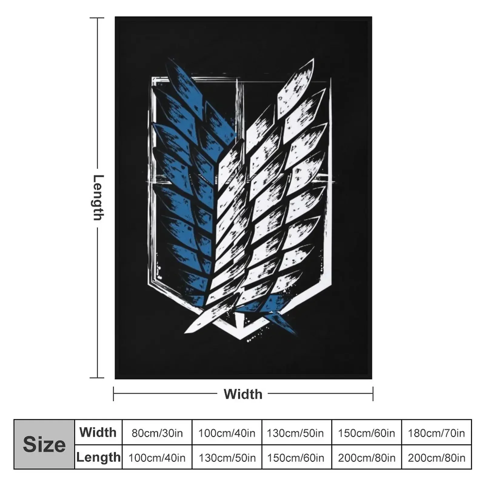 Scouting Legion (SNK) Throw Blanket Camping Soft Big funny gift For Baby Blankets