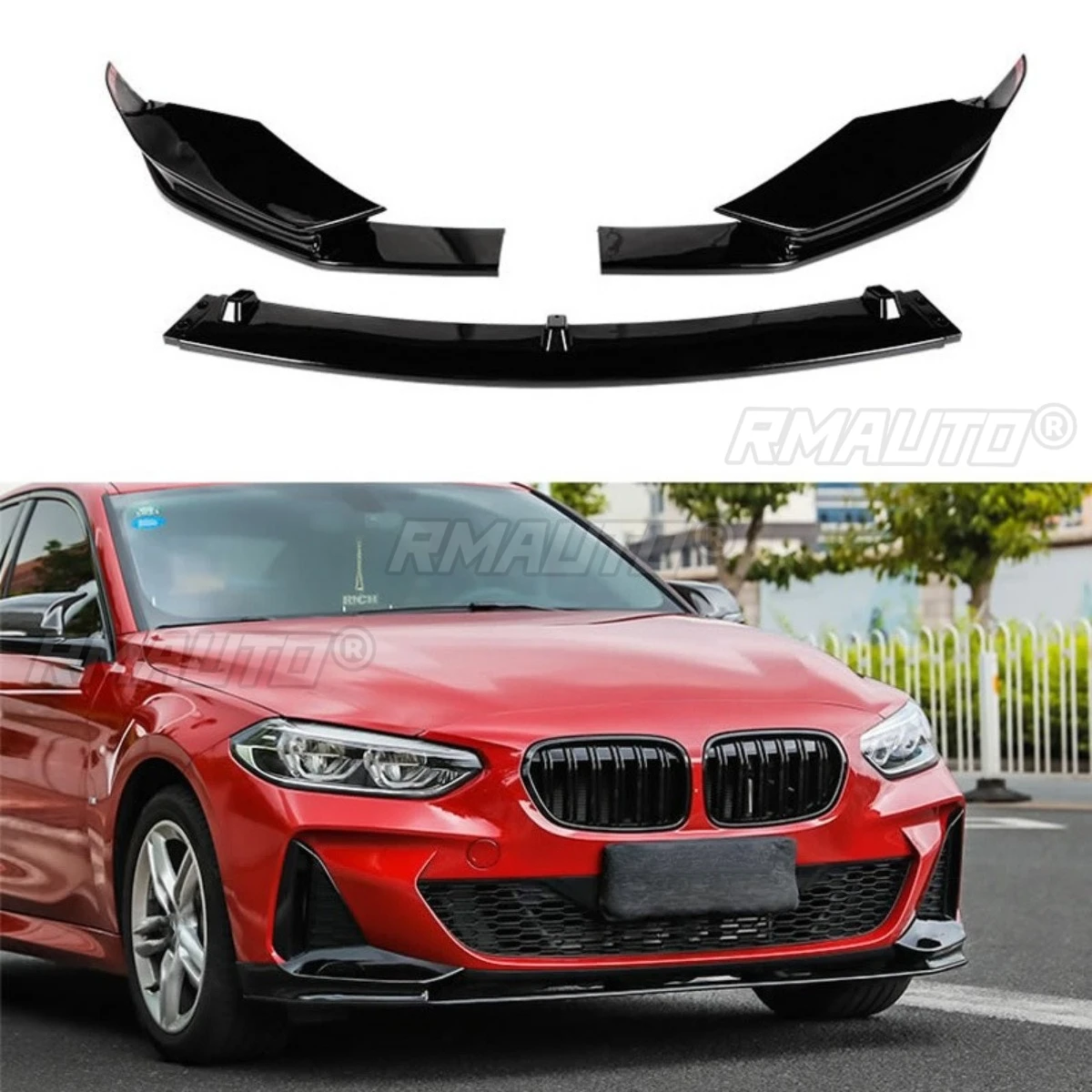 For BMW 1 Series F52 2017-2021 Car Front Bumper Spoiler Lip Diffuser Modification Bumper Guard Protector Cover Car Accessories