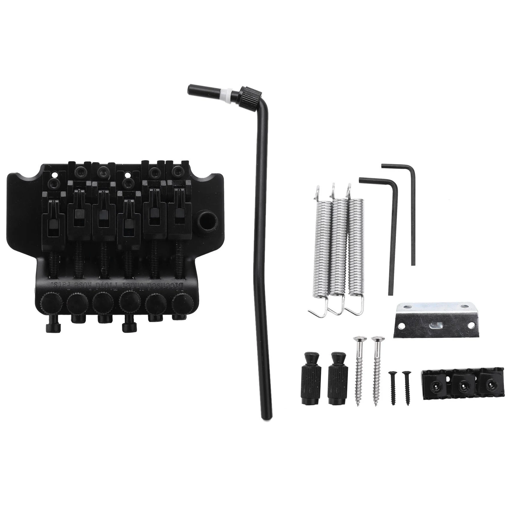 RTSHE-Electric Guitar Tremolo Bridge Assembly Double System Parts 2 Point St Strat Style Guitar Tremolo Bridge Locking System