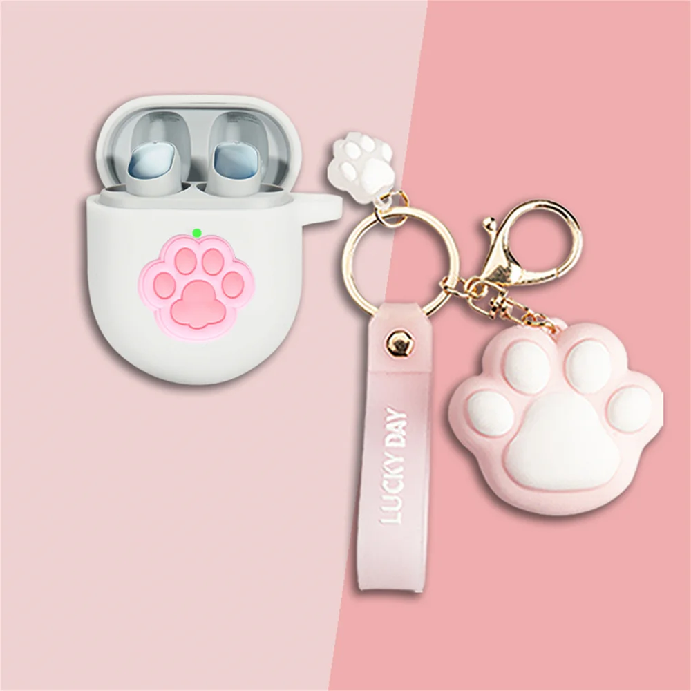 Hot Cute Cartoon Anime Soft Earphone Cover for Redmi Buds 3 Pro Earphone Wireless Headphone Case Box with Lovely Doll Keychain