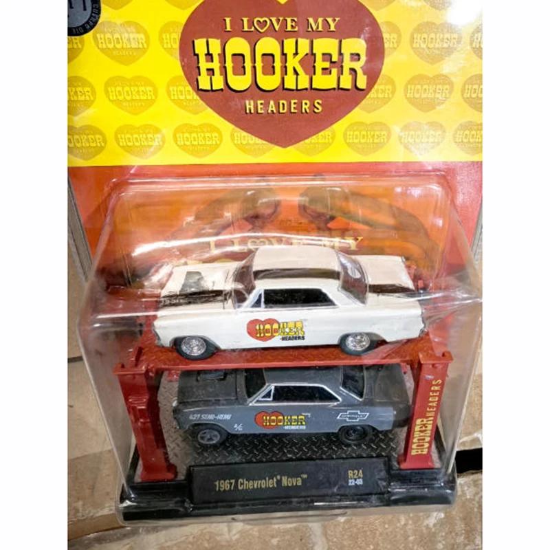 M2 1/64 1967 NOVA Muscle Car Alloy Car Model Static Collection Decorated Holiday Gifts Toys