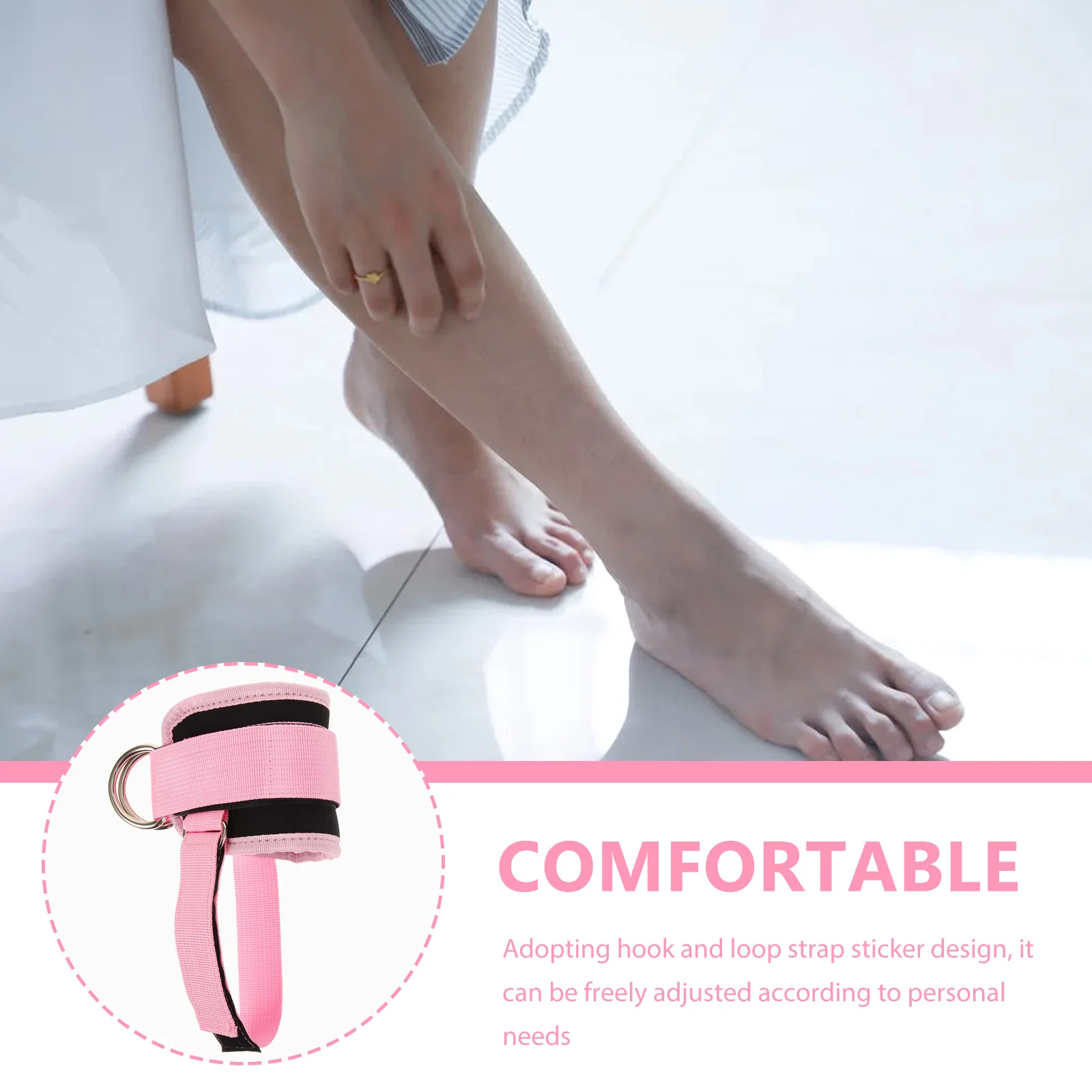 

Ankle Straps Gym on Cable for Attachment Weights Bands Working Out Leg Workout Heel