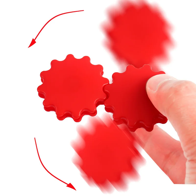 6pcs Finger Top Rotating Fun Creative Rotating Gear Fingertip Top Stress Reducing Toy Children's Fingertip Rotating Toy