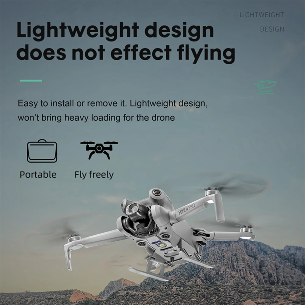 Landing Gear Extension Leg Foldable Brackets Landing Gear Leg Drone Accessories Compatible For DJI Mini 4 Pro Drones