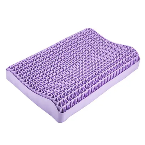 Almohada de pectina, almohada TPE de capa de aire transpirable, lavable con agua, almohada para el cuello Cervical de presión cero, almohada individual de látex para adultos
