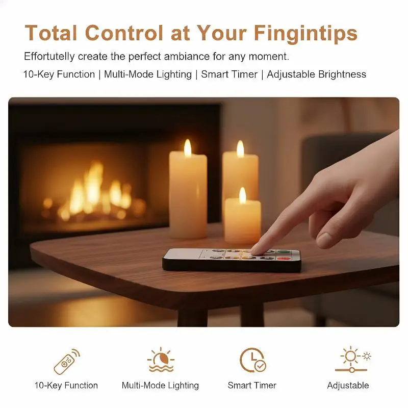 【YA】LED Candle Remote Control 10-Key Battery Operated Remote Control With Timer