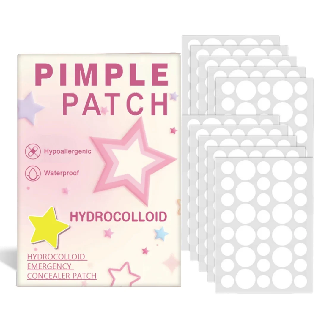 Patchs hydrocolloïdes pour l'acné, autocollants hydrocolloïdes pour les boutons, couvrant les imperfections et les défauts, autocollants de nuit pour le visage et la peau