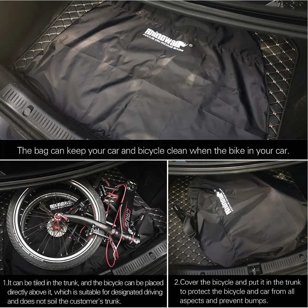 Rhinowalk Folding Bike Storage Bag Cover Portable Fits 20-Inch Or 16-Inch Folding Bike Light Bike Travel Carry Handbag