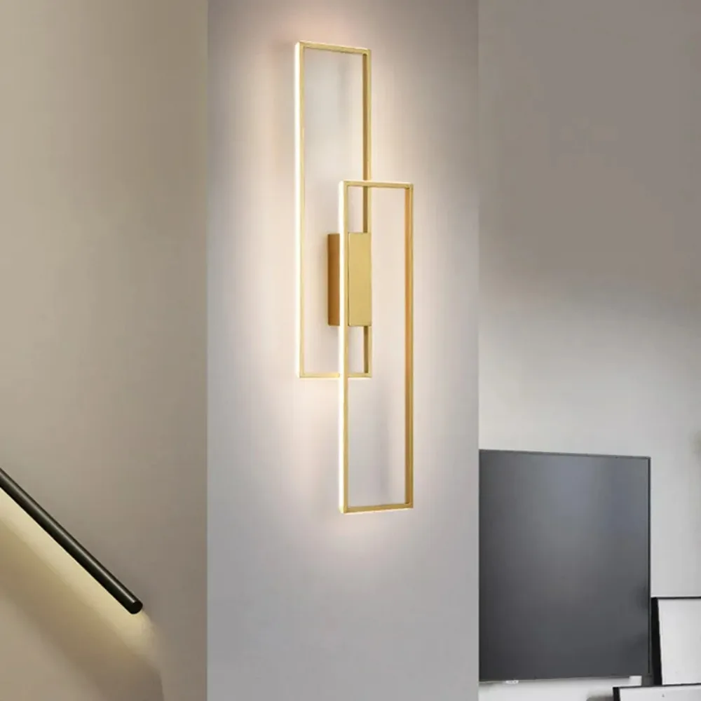 Imagem -02 - Nordic Minimalista Led Wall Lights Interior Wall Sconces Lâmpada Sala de Estar Quarto Cabeceira Decoração de Casa