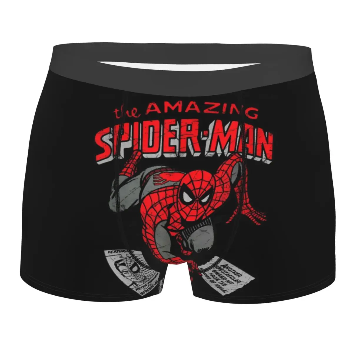 Spider-Man Retro Comic Boxers Gag Gift For Men Humor Underwear Spiderman Boxer Underpants