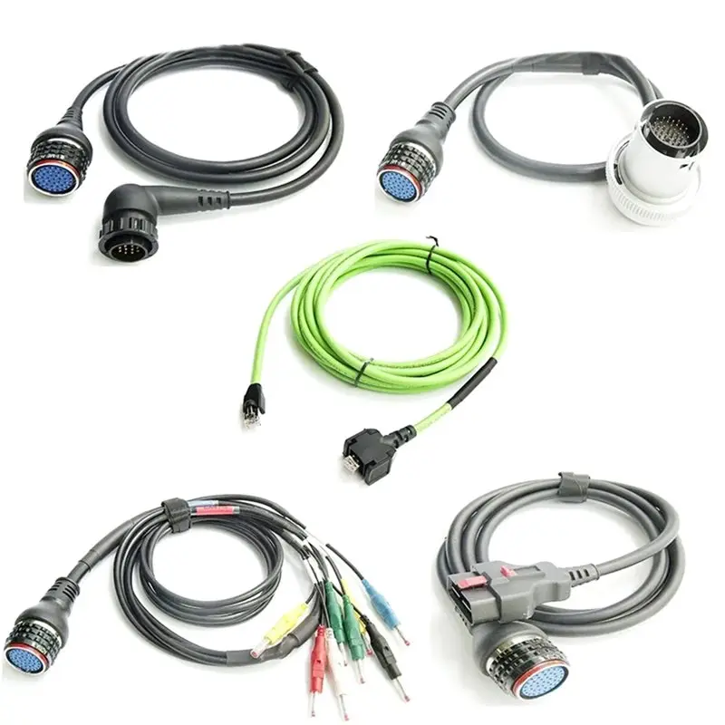 For MB STAR C4 C5 OBD2 Tester Cable 38PIN/14PIN 16/4PIN OBD2 Connection Net LAN Cable