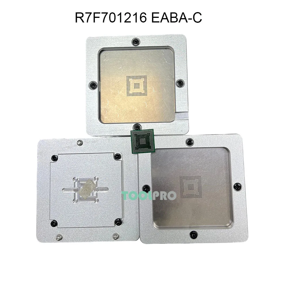  Customized Reballing Kits 82x82mm R7F701216 EABA-C Universal Stencil Aluminum Alloy Rework Kit Welding Repair Tool