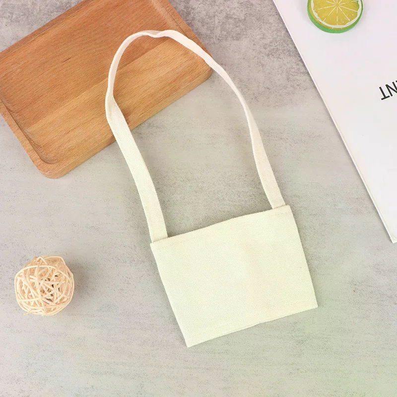 1pc Drink Cup Set Milk Tea Bag Environmental Protection Canvas Bags Portable Cup Holder Bags Cups Accessories