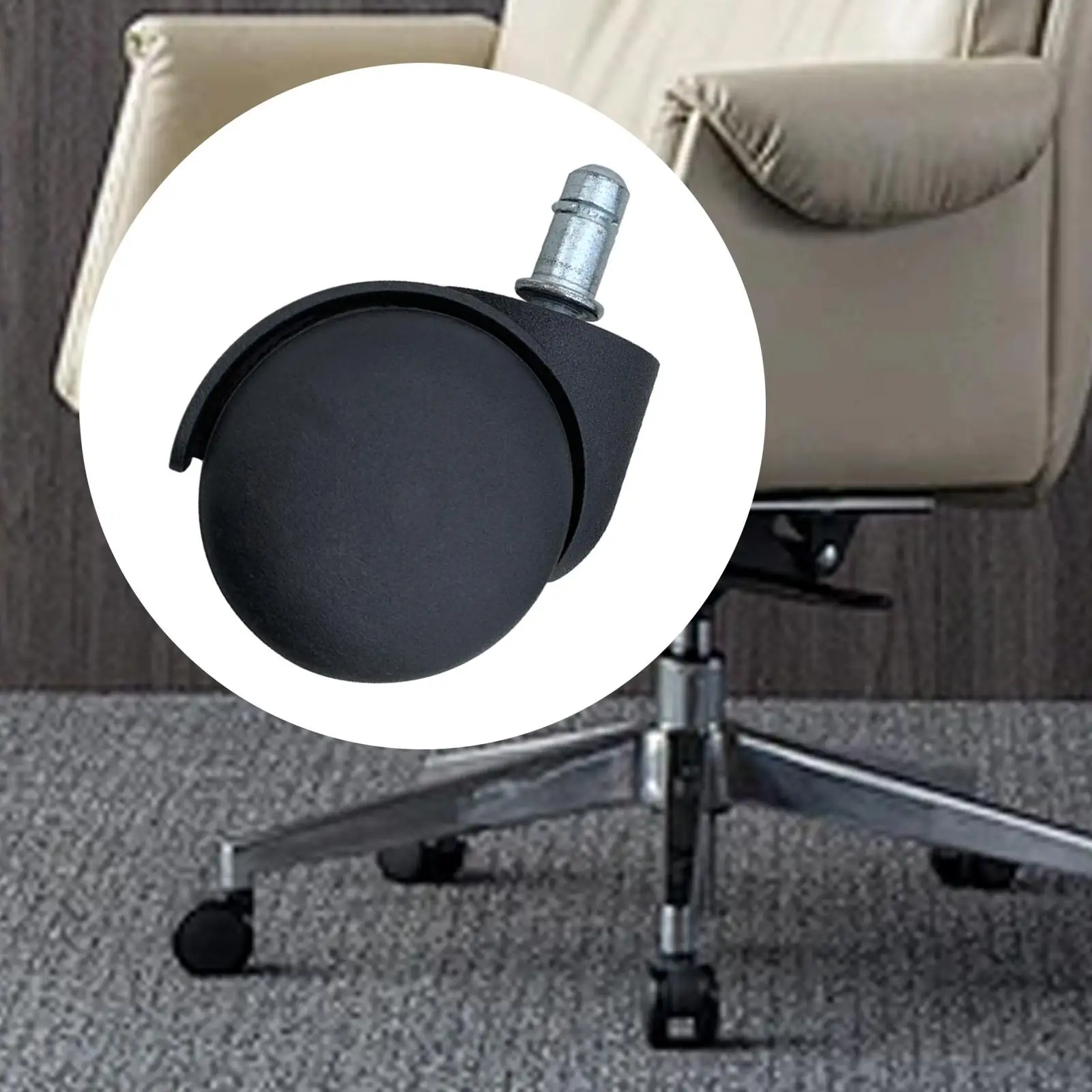 Office Chair Replacement Desk Chair Caster Wheel Home Furniture 360 Rotating Wheel Mute Smooth Rolling for Gaming Chair - zdjęcie 1