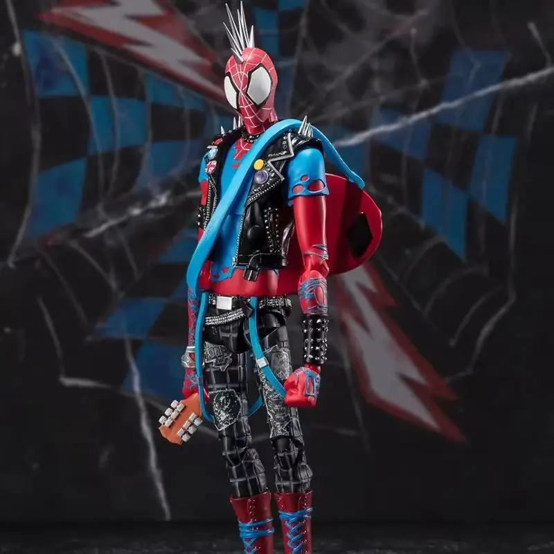 

Ct Toys Sh Punk Spider-Man Parallel Universe 2 Vertical Horizontal Universe Anime Action Figure Figurine Customized Toys Gift