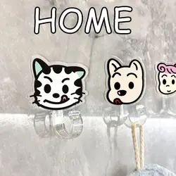 Harada Osamu Cartoon Transparent Acrylic Strong Adhesive Hook Non Punching Anime Wall Adhesive Hook  Girl Dormitory Decoration