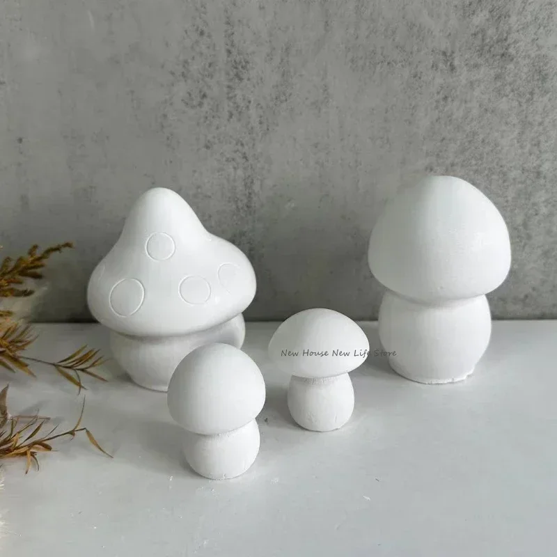 Handmade 3D Mini Mushroom Candle Mold, DIY Soap Making, Resina Silicone Mold, Aromaterapia, Decoração Desktop, Artesanato