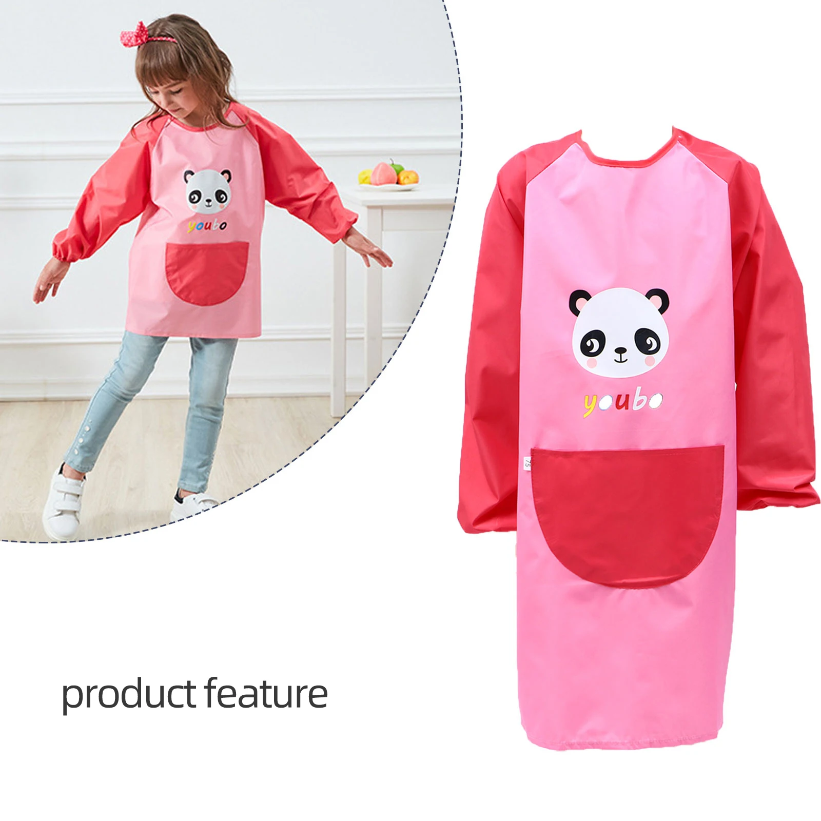 

1Pcs Waterproof Baby Bib High Quality Material Healthy Design for Convenient Storage Soft Breathable Not Stuffy