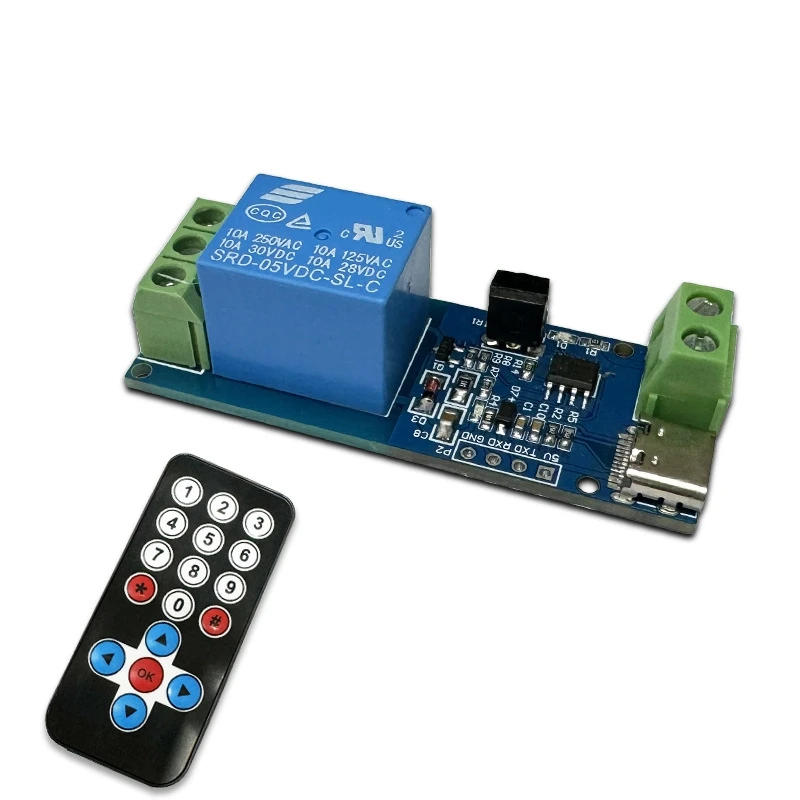 Module de relais unique de télécommande infrarouge PCB + Module utilitaire Portable pratique multifonctionnel en plastique