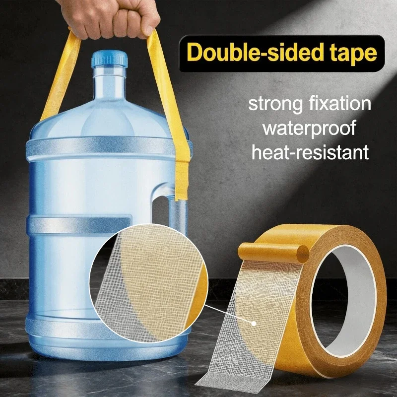 Strong Adhesive Tape Waterproof Double-sided Adhesive Mesh Tape Transparent  for Clothes Hemming Carpet Installation No Sew