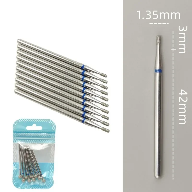10 teile/satz Diamant Nagel Bohrer Rotery Elektrische Fräser für Pediküre Maniküre Dateien Häutchen Grat Nagel Werkzeuge Zubehör