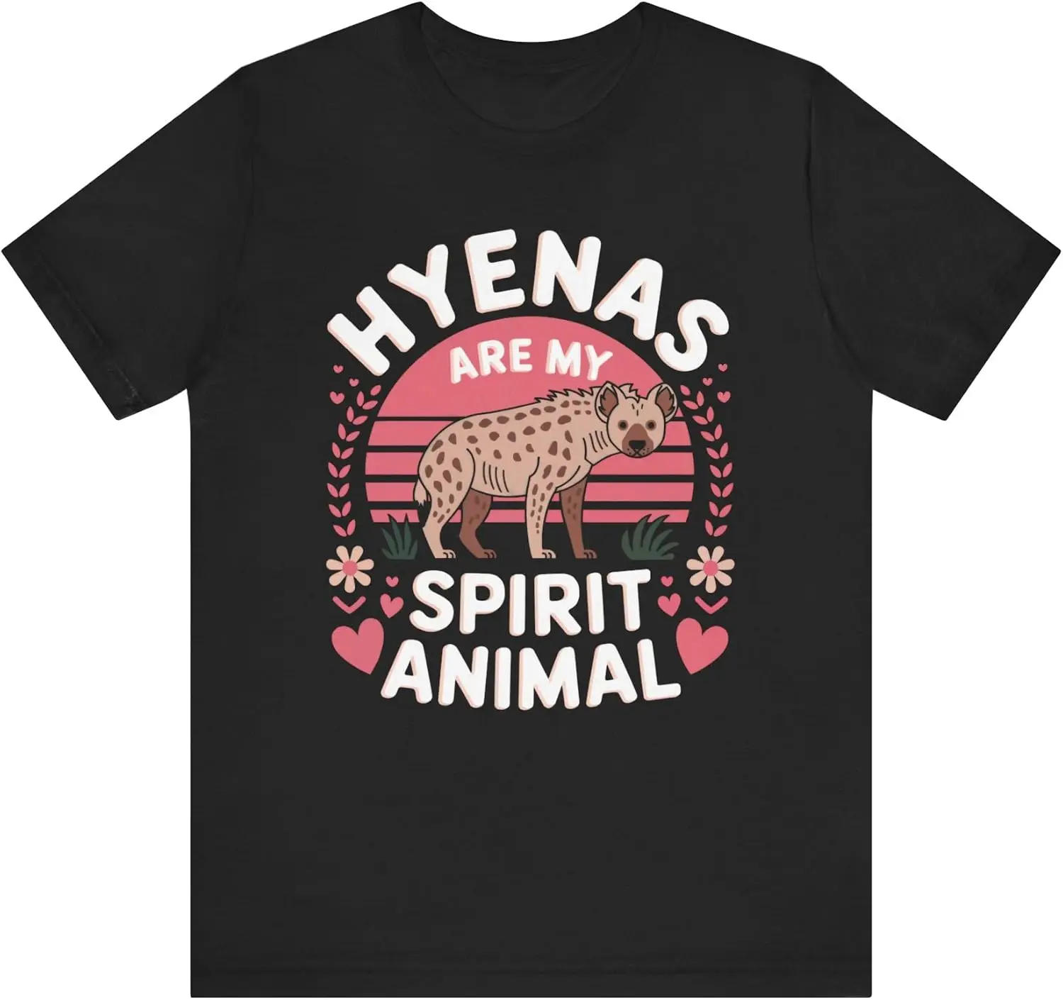 Hyenas adalah My Spirit kaos hewan, kaus pecinta satwa liar lucu, kemeja semangat hewan berani, grafis Hyena unik