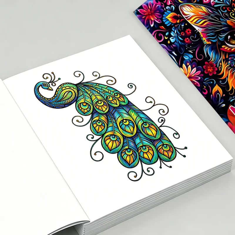 Mandala Animal Coloring Book for Adults: Stress Relief & Relaxation – Beautiful Wildlife Patterns