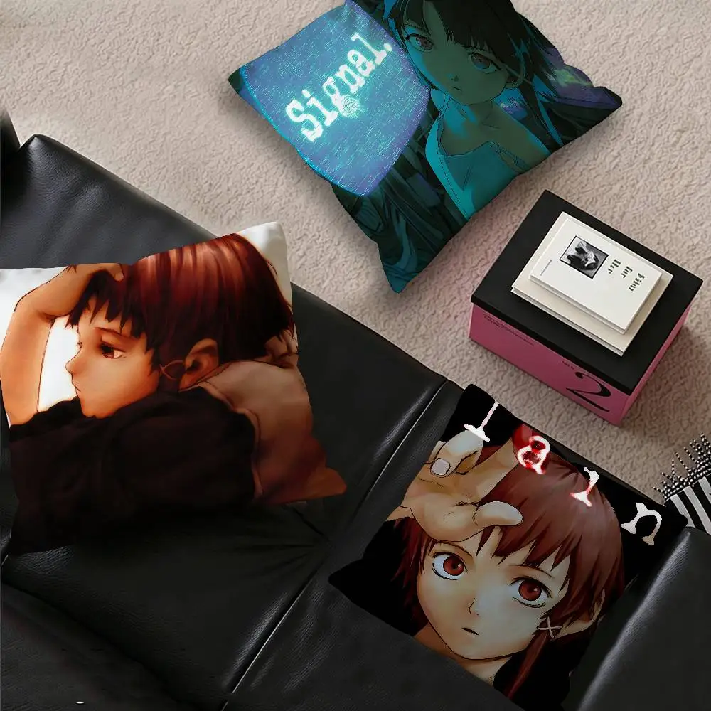 Anime S-Serial Experiments L-lain Lucky Dragon pillow cover sofa cushion cover home room decoration children gift