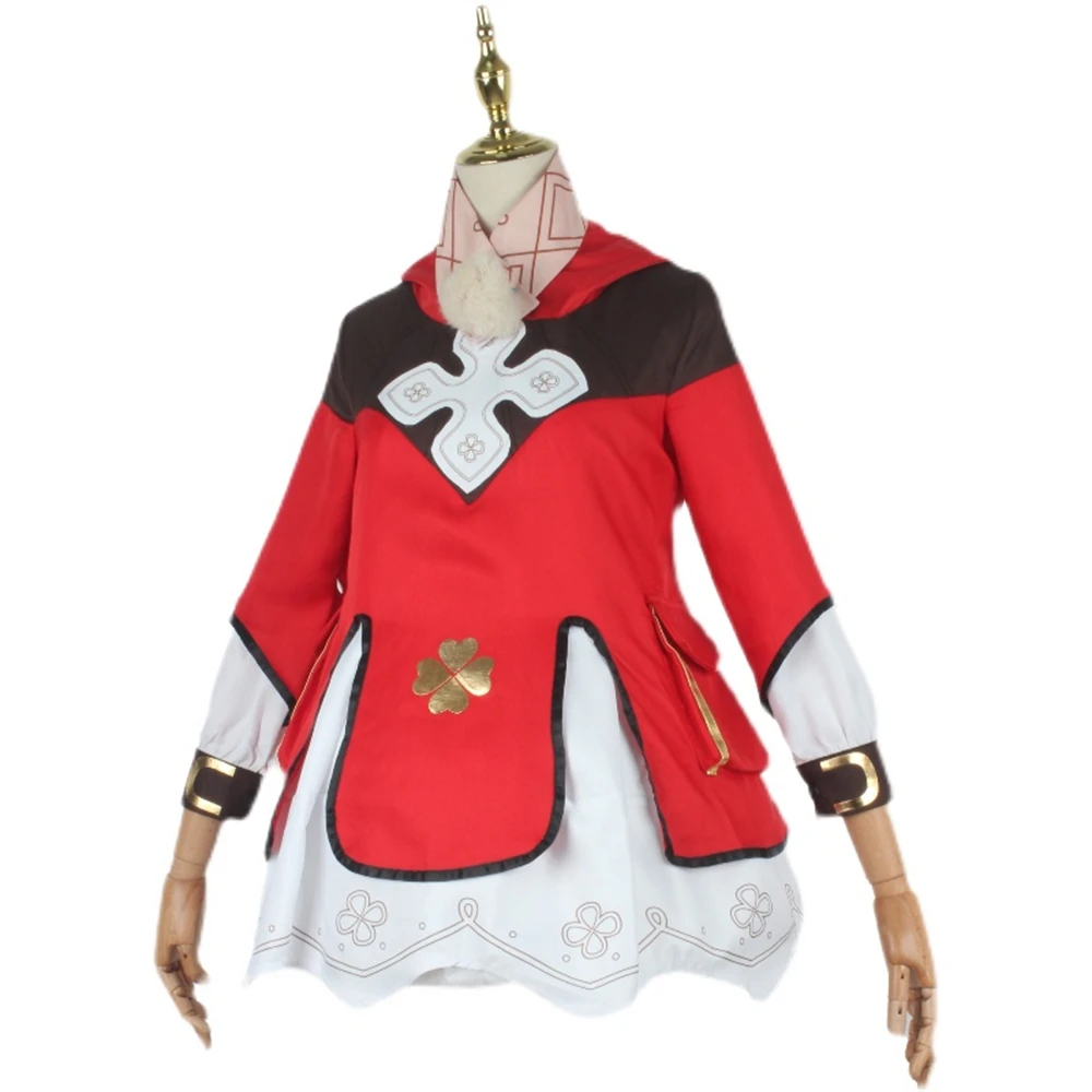 Agcos In Voorraad Genshin Impact Klee Cosplay Kostuum Jurk Vrouw Kerst Cosplay Mooie Outfits Kostuums