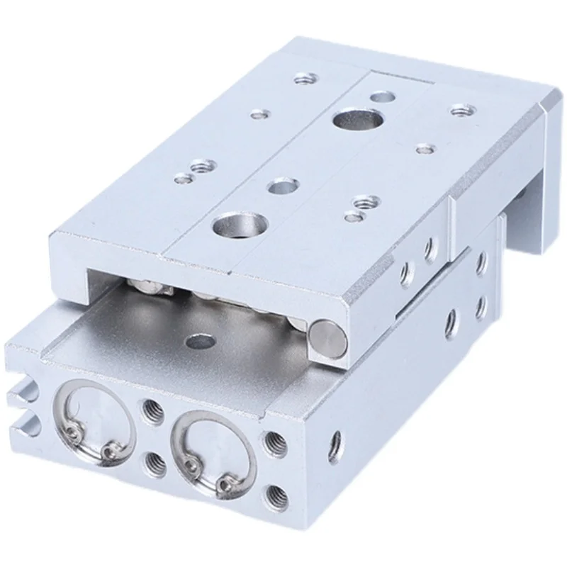 HLS/MXS 16/20-10/20/30/40/50/75/100/125/150 pneumatic cylinder with guide rail double axis precision slide rail cylinder