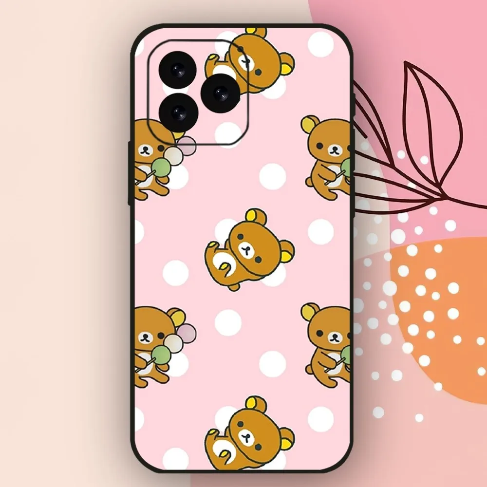 Cartoon Cute R-Rilakkuma Phone Case For iPhone 11 12 13 14 15 Mini Plus Pro Xs Max X S Plus XR Shell