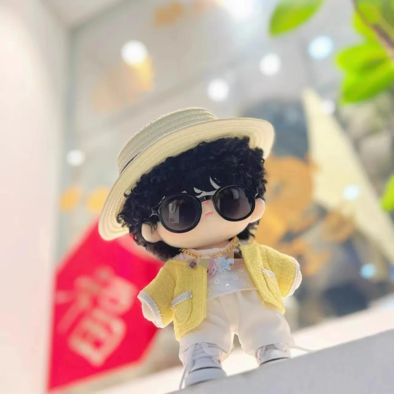 Idol Star Wang Yibo Handsome Cool Suit For 20cm Doll Toy Clothes Costume Hat Cosplay Original The Untamed MDZS Gift GG