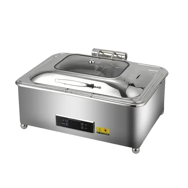 Hot sales Buffet Food Warmer Display Stainless Steel Buffet Stove Electric Heating Flip Holding Stove Hotel Breakfast Stove